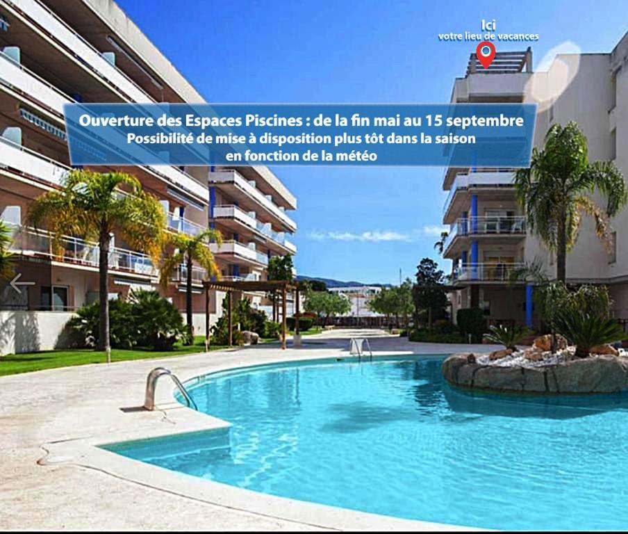 Superbe Appartement Avec Solarium Et Piscine Communautaire Roses Kültér fotó